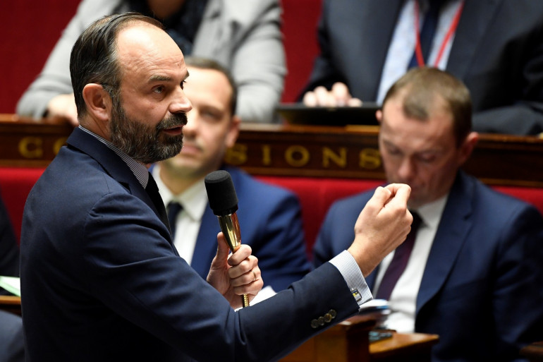 Le Premier ministre Édouard Philippe à l'Assemblée le 21 janvier 2020.