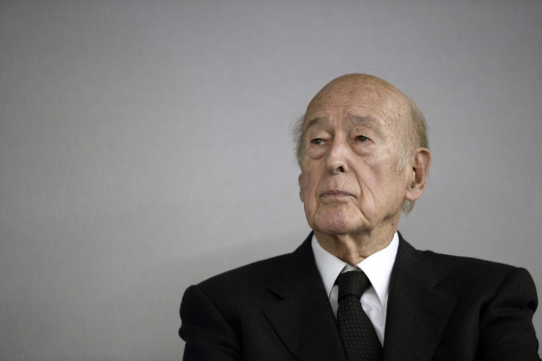 Valery Giscard d'Estaing au Bourget, le 14 octobre 2014.