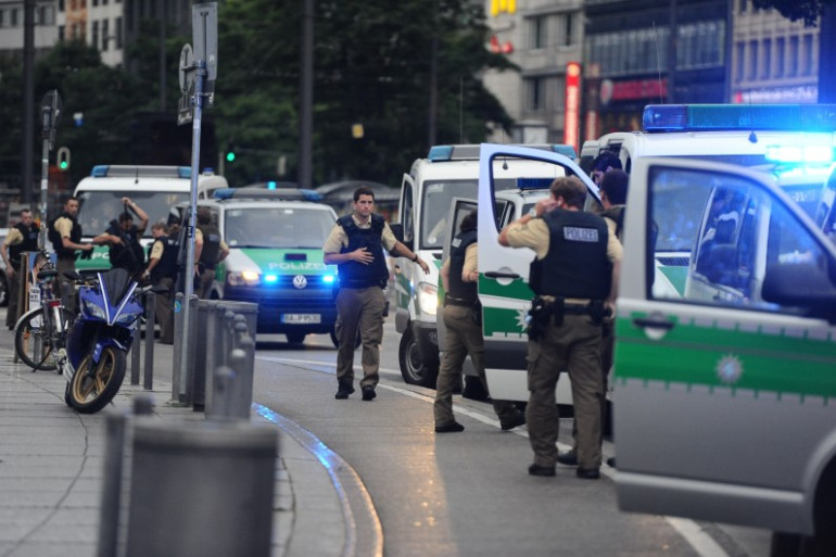 La police allemande en cours d'intervention à Munich, le 22 juillet 2016 (illustration)