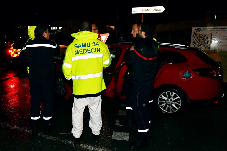 Des pompiers et un médecin dans l'Hérault le 24 novembre 2016