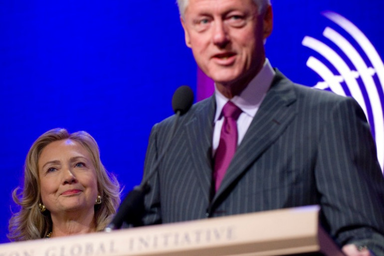 Hillary et Bill Clinton, en septembre 2012 à New York (Archives).