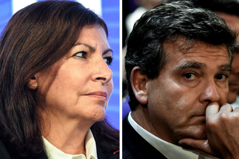 Anne Hidalgo et Arnaud Montebourg