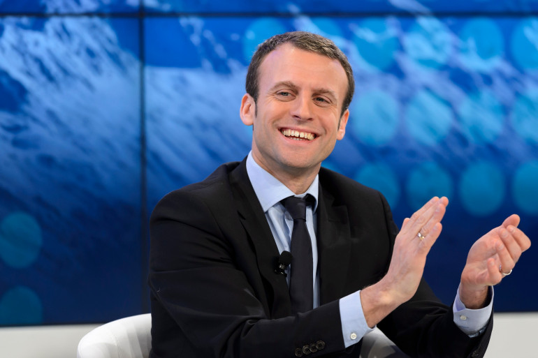 Emmanuel Macron au forum économique mondial de Davos le 22 janvier 2016.