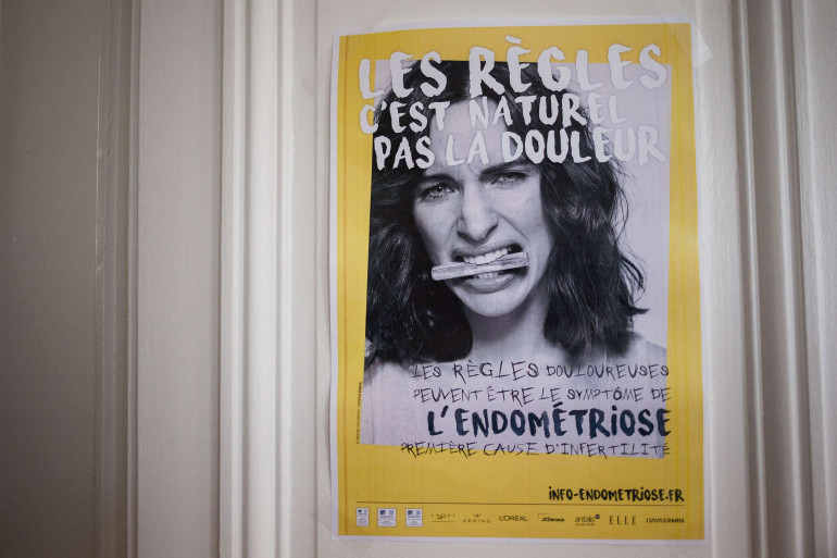 Une affiche de sensibilisation à l'endométriose.