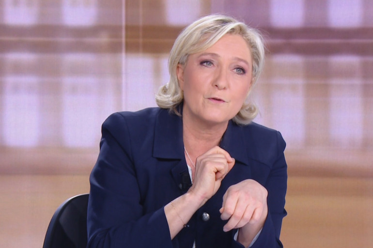 Marine Le Pen lors du débat télévisé le 3 mai 2017
