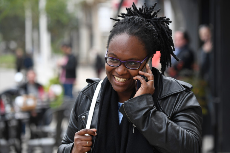 Sibeth Ndiaye, le 6 mai 2017 au Touquet