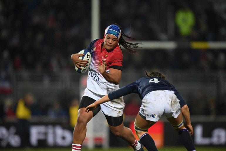 Safi N'Diyae, troisième ligne française, lors du dernier Tournoi des Six Nations 2017