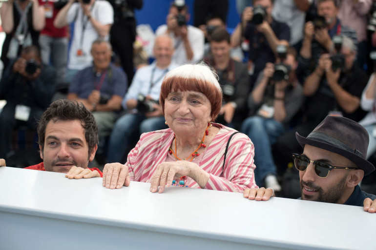 Agnès Varda au Festival de Cannes, le 19 mai 2017