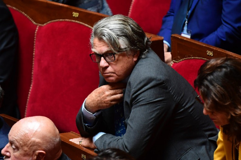 Gilbert Collard, sur les bancs de l'Assemblée le 3 juillet 2017