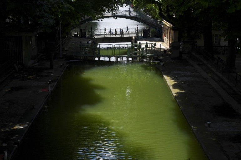 Une vue du canal Saint-Martin, à Paris (Illustration)