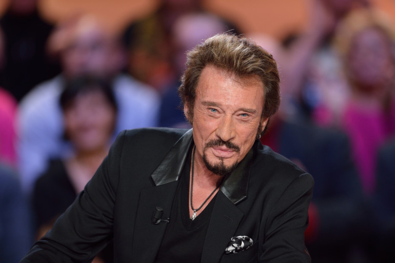 Johnny Hallyday sur le plateau du "Grand Journal" en 2012