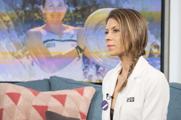 Marion Bartoli dans l'émission britannique "This Morning" le 7 juillet 2016