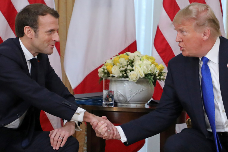 Emmanuel Macron et Donlad Trump à Londres, le 3 décembre 2019