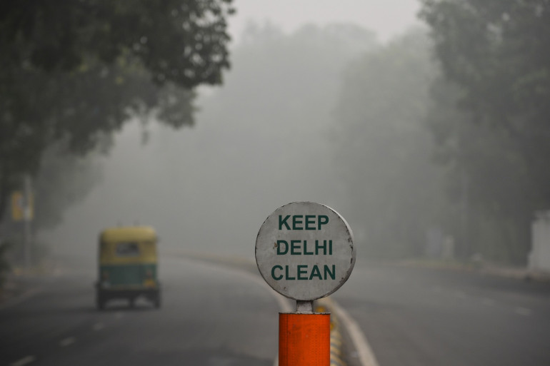 New Delhi saturé de pollution ce dimanche 3 novembre.