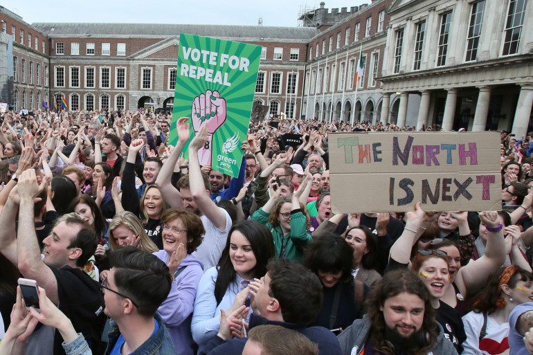 Des pro-avortements défilent en Irlande, le 26 mai 218