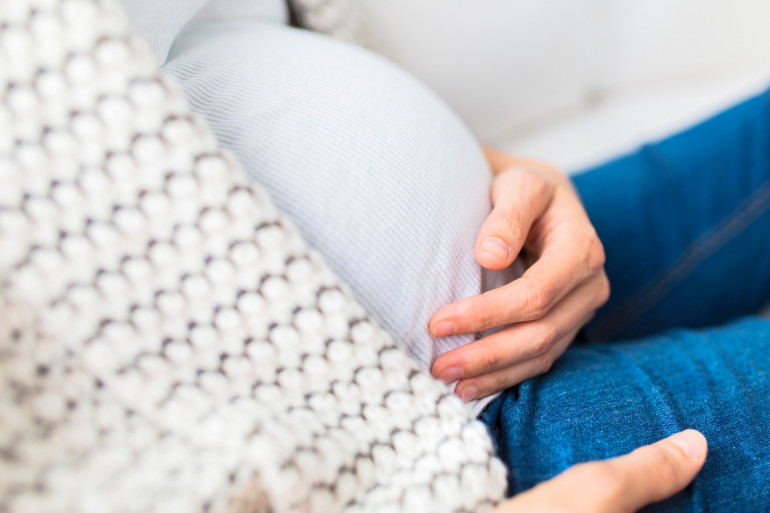 Une femme enceinte (illustration)