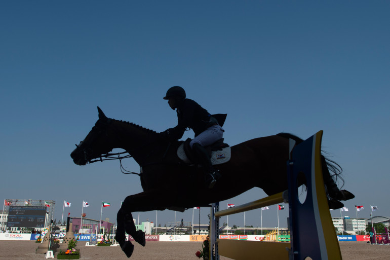 Un tournoi d'équitation (illustration)