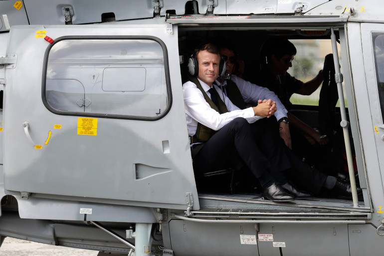 Emmanuel Macron aux Antilles, le 29 septembre 2018