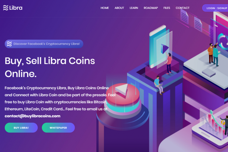 Des sites Internet se font passer pour des plateformes d'achat officielles en reprenant le design de l'organisation Libra