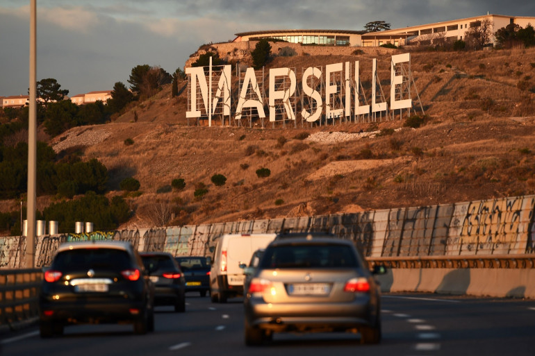 Autoroute A55 près de Marseille 
