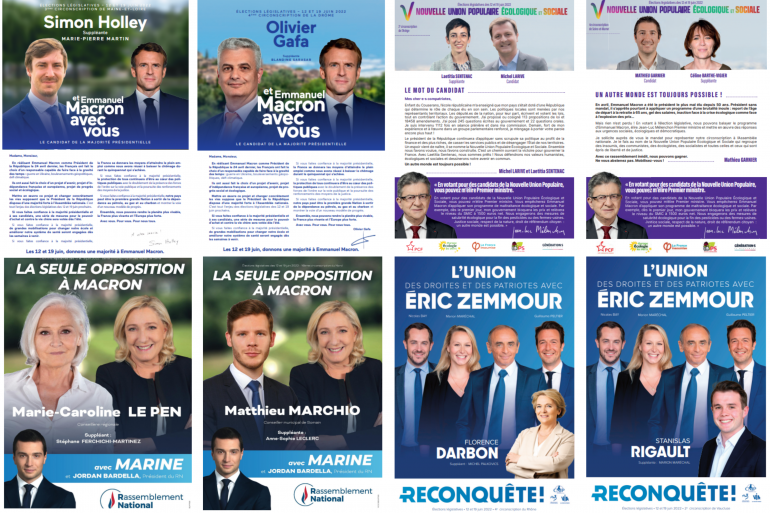 Les professions de foi pour les législatives 2022 sont arrivées dans les boîtes aux lettres