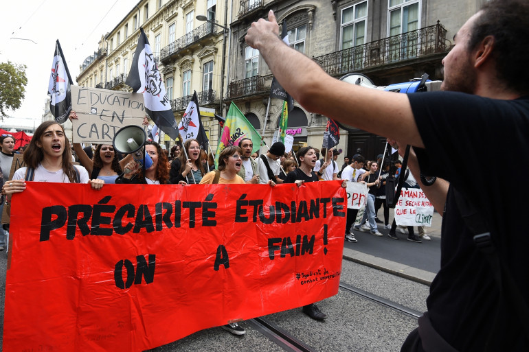 Une manifestation étudiante (illustration)