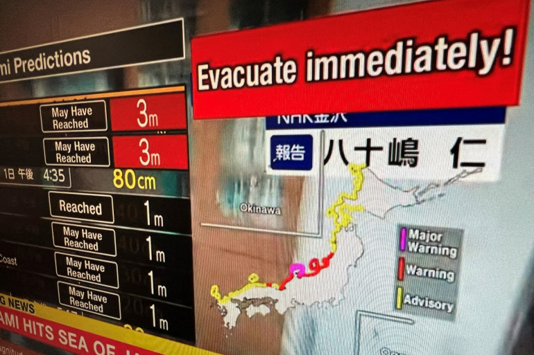 Séisme au Japon le risque de tsunami levé, de "nombreuses" victimes