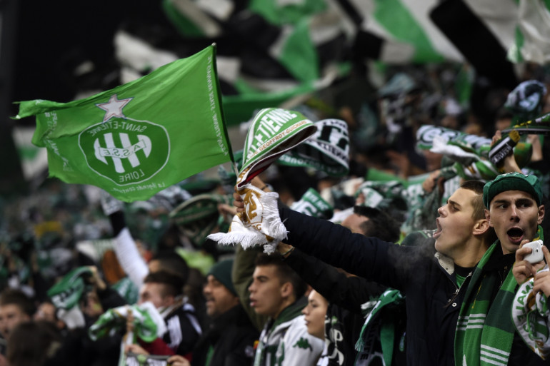 Des supporteurs de l'AS Saint-Etienne.