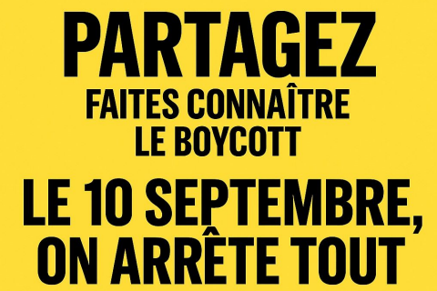 Un arrêt total du pays" : ce que l'on sait de cet appel à bloquer la France  dès le 10 septembre