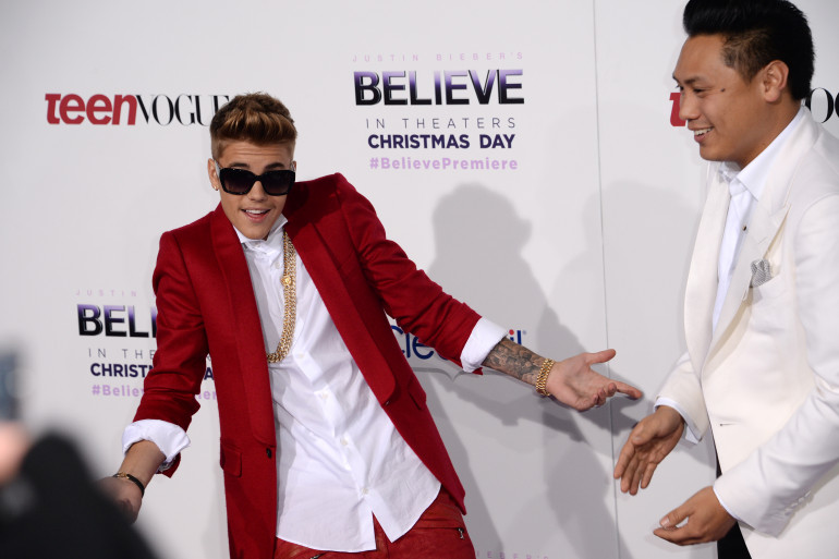 Justin Bieber, le 18 décembre, à Los Angeles. (archives)