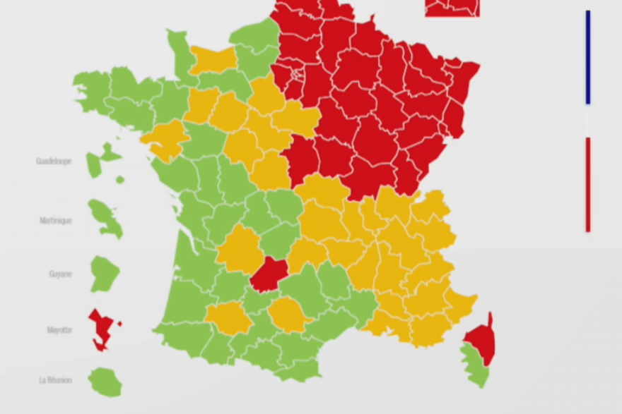 Deconfinement Decouvrez La Carte Des Departements Classes En Vert Et En Rouge