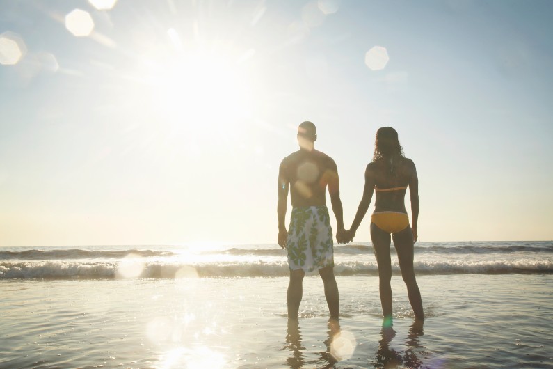 Couple à la plage