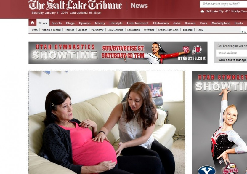 Julia Navarro explique ce qui l'a poussé à porter sa petite-fille au salt lake tribune (capture écran)