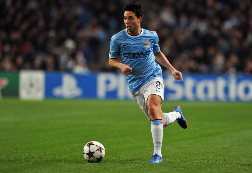 Samir Nasri sous les couleurs de Manchester City en novembre 2013