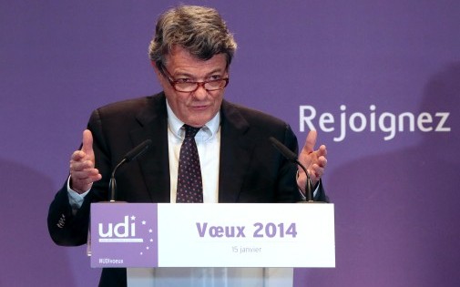 Jean-Louis Borloo, le patron de l'UDI, a présenté ses voeux pour 2014, le 15 janvier.