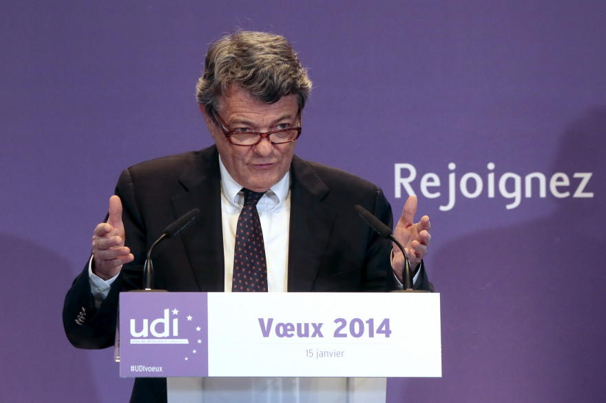 Jean-Louis Borloo, le patron de l'UDI, a présenté ses voeux pour 2014, le 15 janvier.