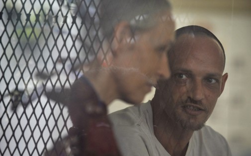 Michaël Blanc et sa mère, photographiés en avril 2011 à la prison de Djakarta