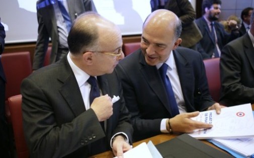 Bernard Cazeneuve et Pierre Moscovici, mercredi 25 septembre
