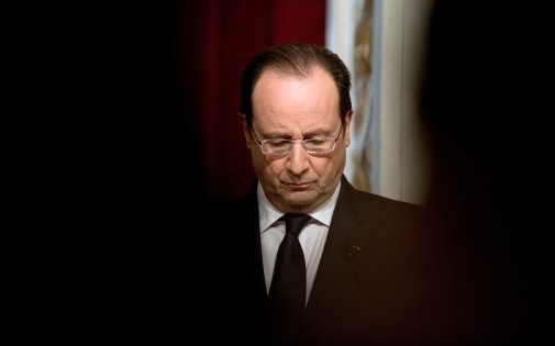 François Hollande à l'Élysée, le 23 janvier 2014.