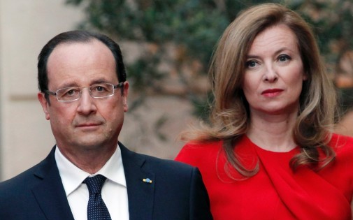 François Hollande et Valérie Trierweiler, le 7 mai 2013
