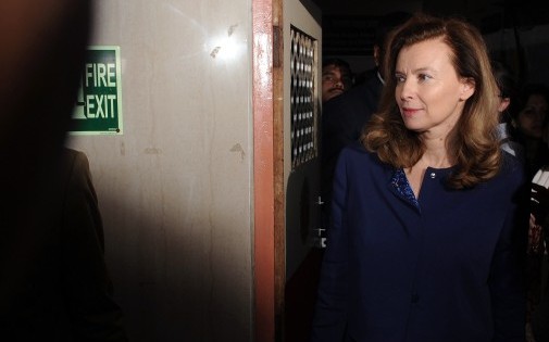 Valérie Trierweiler, l'ex-première dame, en voyage en Inde le 27 janvier 2014