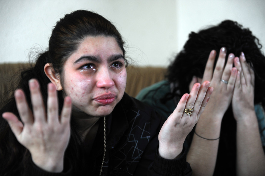 Leonarda Dibrani à Mitrovica au Kosovo le 28 janvier 2014.