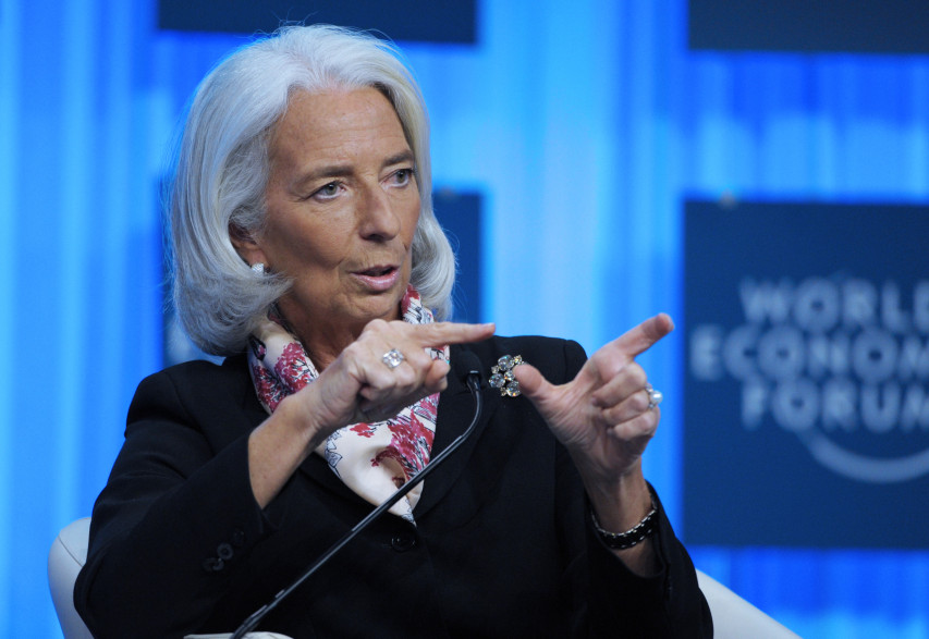 La directrice générale du FMI Christine Lagarde le 25 janvier 2014.