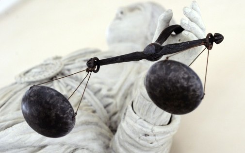 Photo d'illustration de la statue de la Justice prise à Rennes le 8 février 2011.