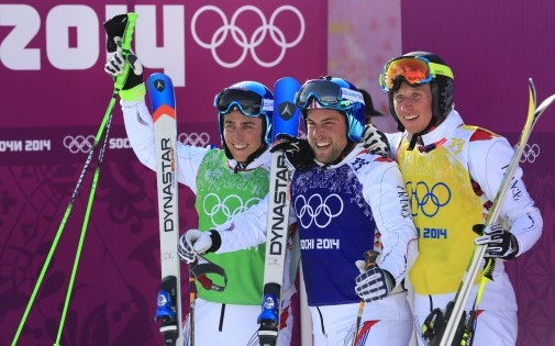 Jean-Frédéric Chapuis, Arnaud Bovolenta et Jonathan Midol aux JO de Sotchi