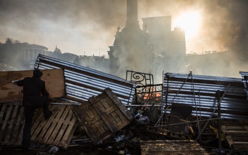 Ukraine : la place de l'indépendance à Kiev