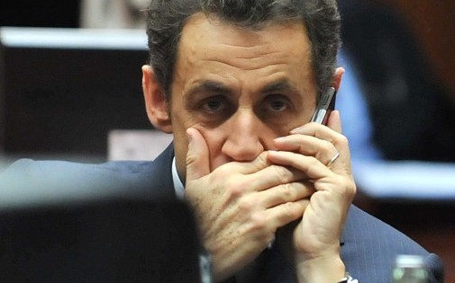 Nicolas Sarkozy à Bruxelles, le 11 décembre 2009