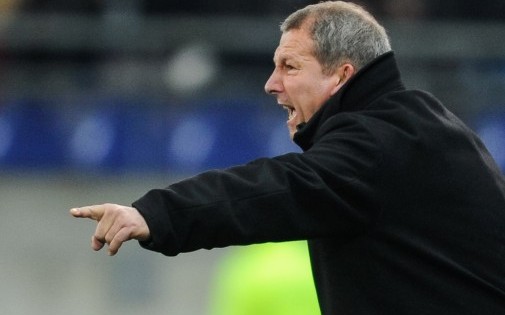 Rolland Courbis sur le banc de Montpellier