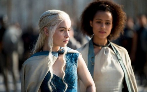 Daenerys Targaryen, interprétée par Emilia Clarke, dans la 4eme saison de "Game of Thrones"