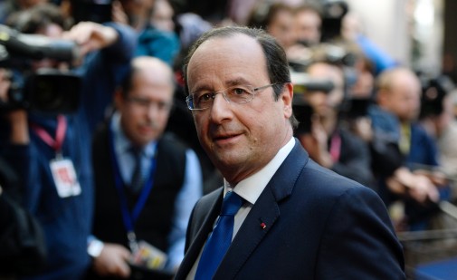 François Hollande à Bruxelles à l'occasion d'un sommet des dirigeants européens, le 20 mars 2014